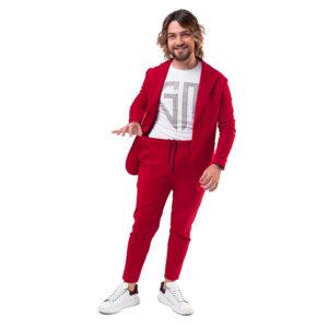 Pear Garnet Red Suit